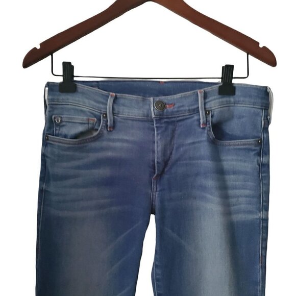 TRUE Religion Cora Medium Wash Mid Rise Straight Leg Stretch Denim Jeans Size 28 - Picture 3 of 10